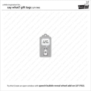 say what? gift tags