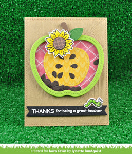 outside in stitched apple stackables