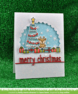 merry christmas line border