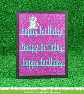 happy birthday line border